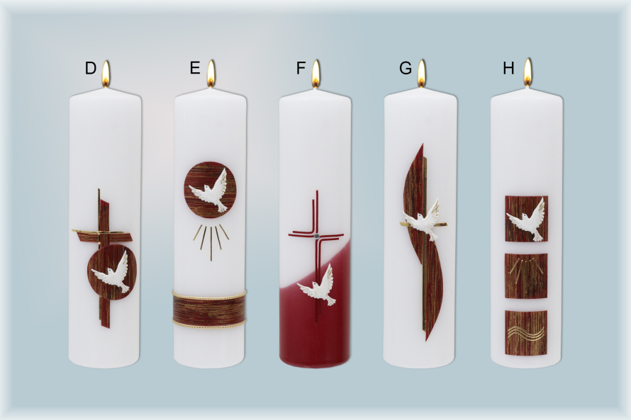 Oltářní svíce reliéf II. 1029 - svatodušní