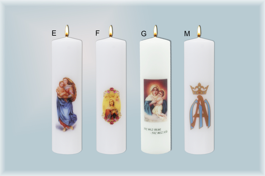 Oltářní svíce tisk 1440 - Mariánské II.