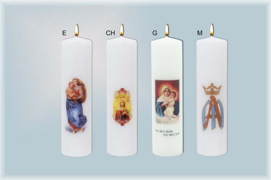 Oltářní svíce tisk 1440 - Mariánské II.