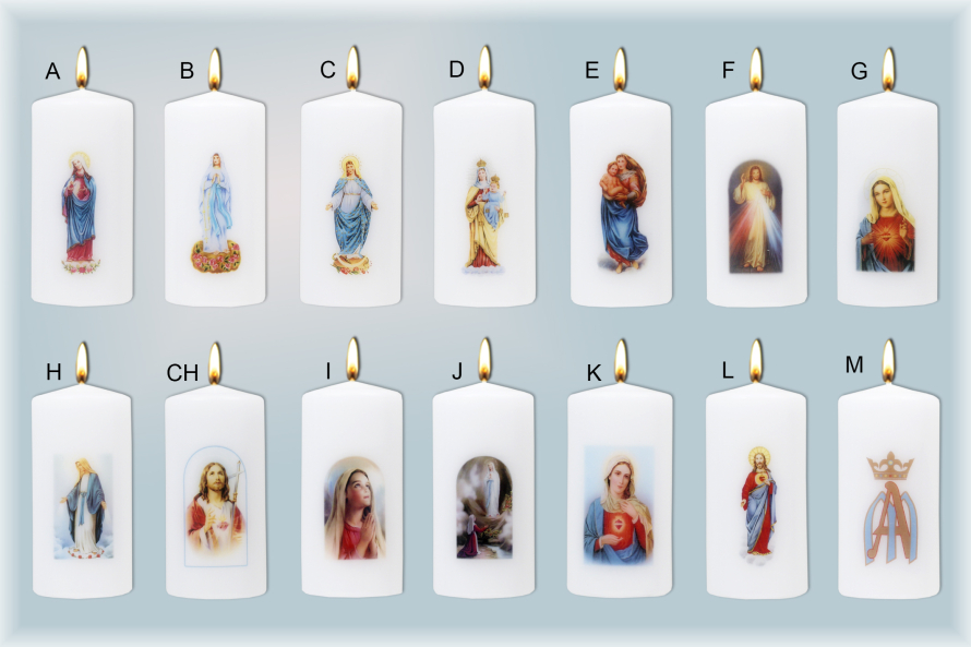 Svíce válec 60x120mm se sv. motivem