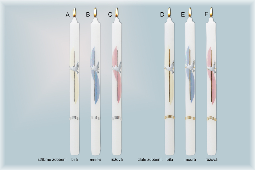 Křestní svíce 1001/C