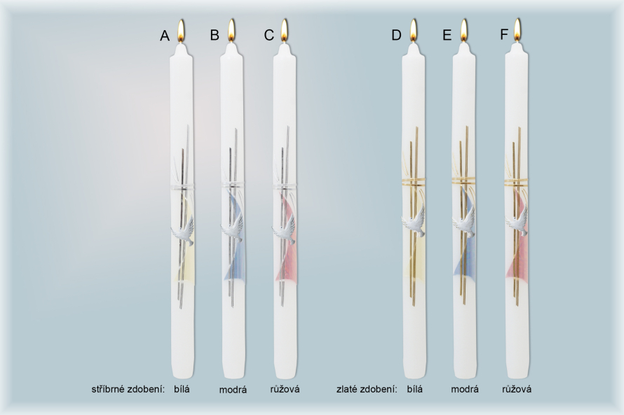 Křestní svíce 1001/E