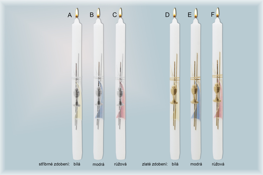 Svíce k 1.sv.přijímání 1001/E
