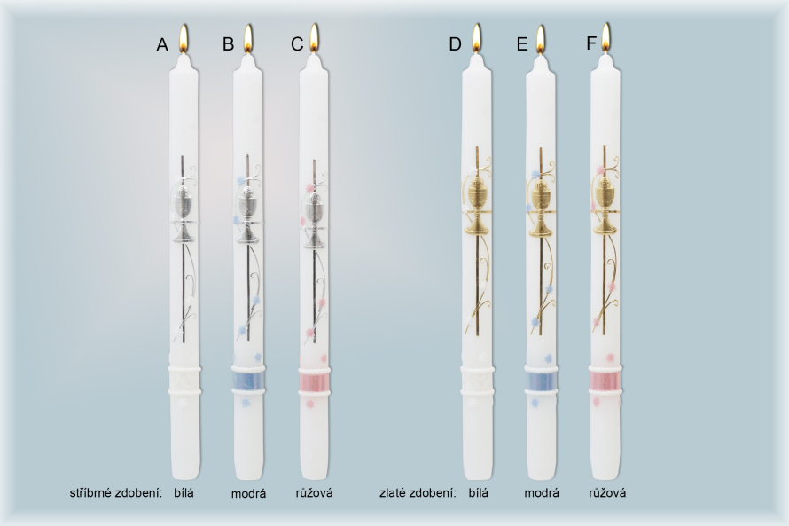 Svíce k 1.sv.přijímání 1001/F