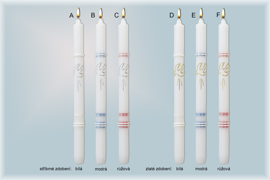 Křestní svíce 1001/G