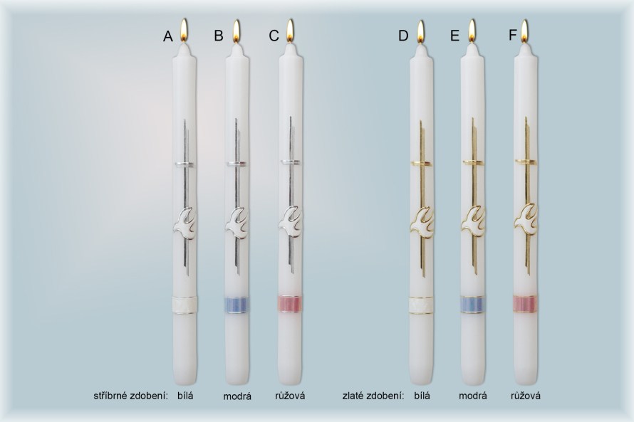 Křestní svíce 1001/H