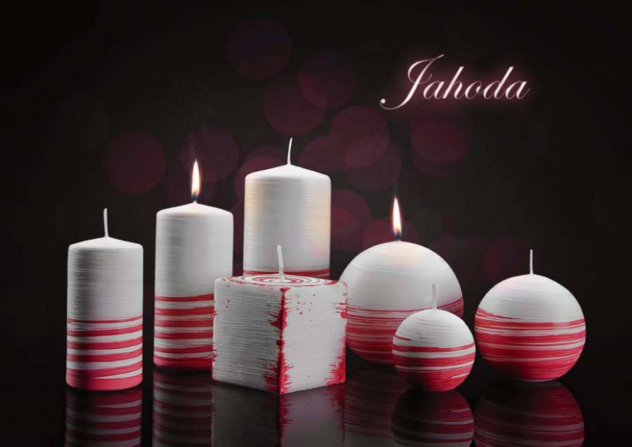 Vonná svíčka "Aroma spirála" jahoda - DOPRODEJ