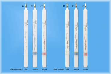 Křestní svíce 1001/B