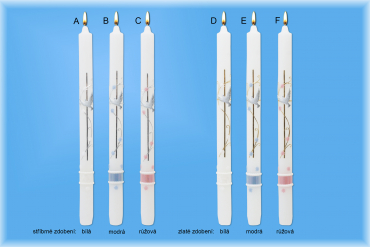 Křestní svíce 1001/F