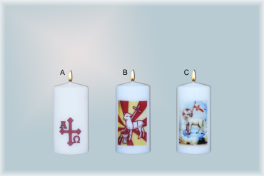 Svíce válec 50x100mm s motivem