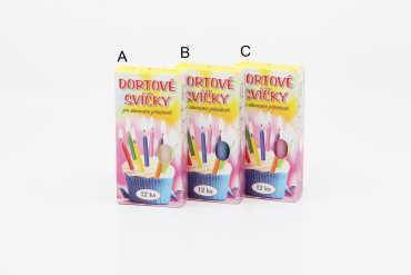 Dortové svíčky bez držáčků