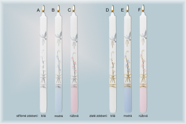 Křestní svíce 1001/D