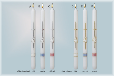 Křestní svíce 1001/H