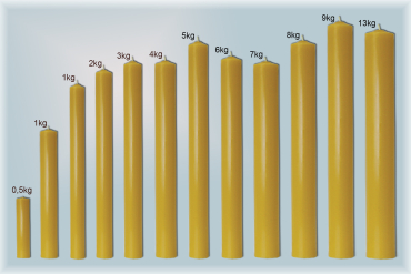 Hladké dlouhé svíce II. se včelím voskem/23