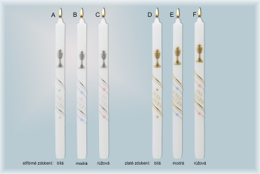 Svíce k 1.sv.přijímání 1063 se jménem