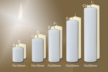 Svíčky válce Ø70mm - Gastro