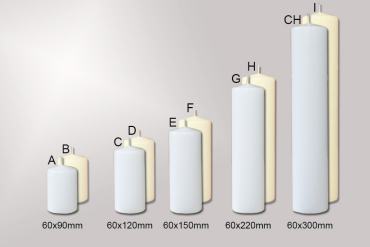 Svíčky válce Ø60mm - Gastro