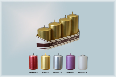 Válce Ø40mm pyramida (4ks/bal.) metal