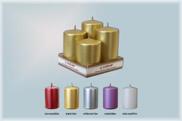 Válce Ø50mm pyramida (4ks/bal.) metal