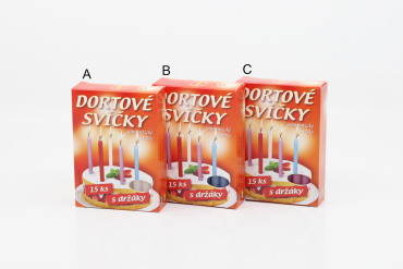 Dortové svíčky s držáky