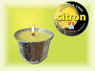 Vonná svíčka "Ozona" citron/02